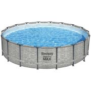 Каркасный бассейн Bestway Steel Pro 5618Y (549х122 см), с картриджным фильтром, лестницей и защитным тентом