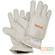 Перчатки Stihl для работы с бензопилой, кожа, L/XL